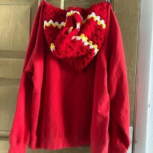 Kansas City Chiefs crochet sweatshirt